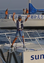 Японский моряк-авантюрист завершил 7000-километровый вояж с Гавайев