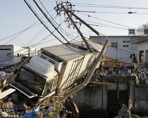 Разрушительное землетрясение в Японии