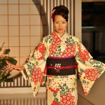 На кимоно - разнообразие мелких хризантемочек. На поясе - бабочки и абстрактные цветочки, которые тоже можно отнести к хризантемкам (если очень хочется)