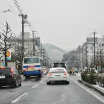 Кое-кто спрашивал, как выглядят обычные улицы Киото после выпадения снега. Вот так примерно и выглядят, ничего особо примечательного